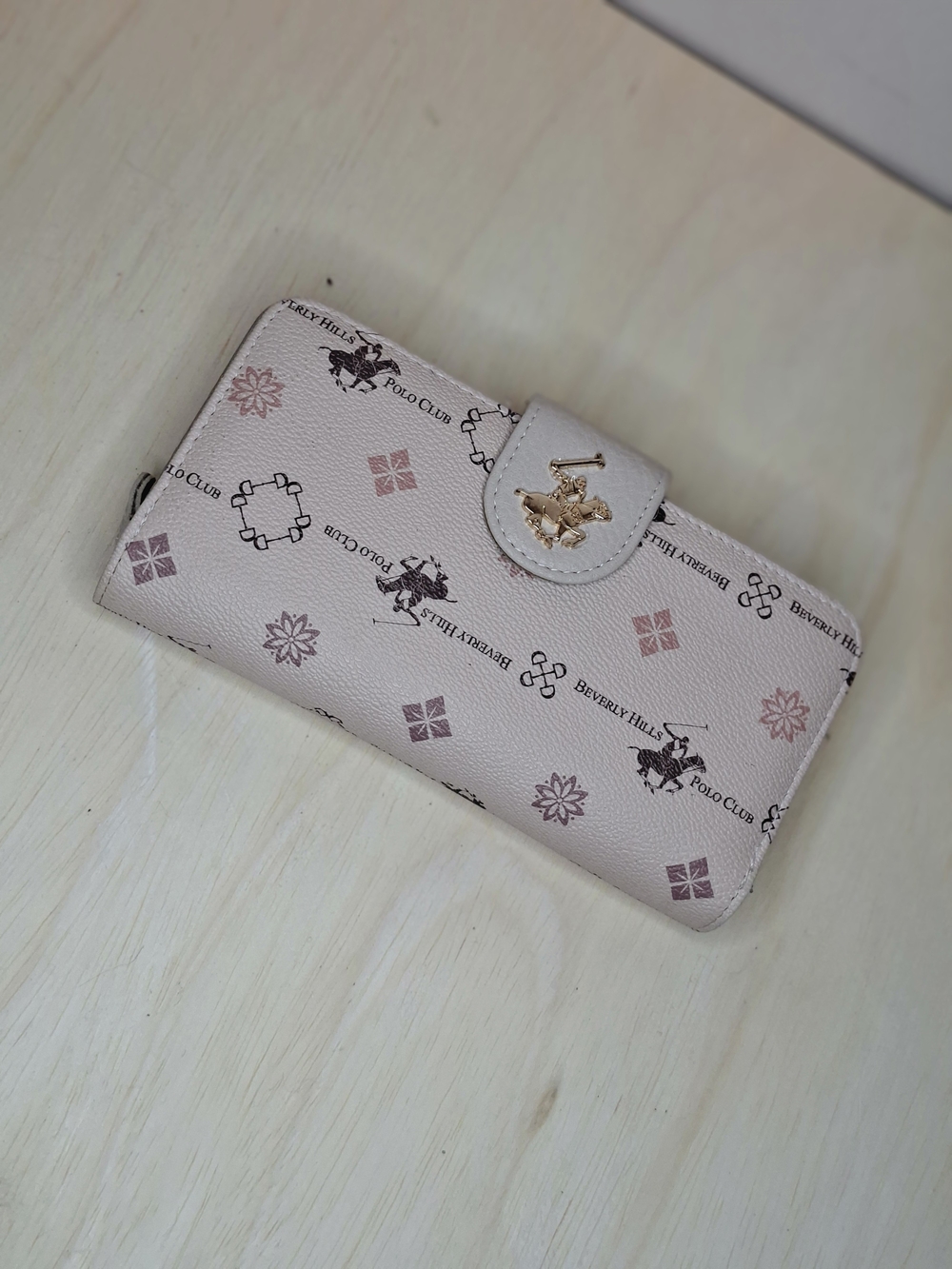 Beverly Hills Polo Club Blush Patterned Continental Wallet